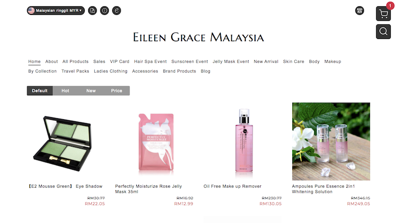 Eileen Grace Malaysia官網