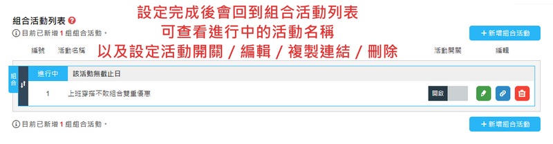 組合活動列表