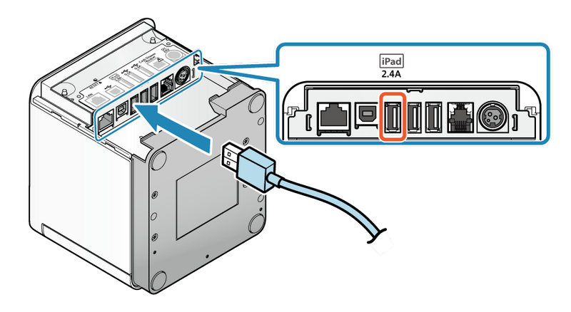 mC-Print3 出單機連接電源與訊號線