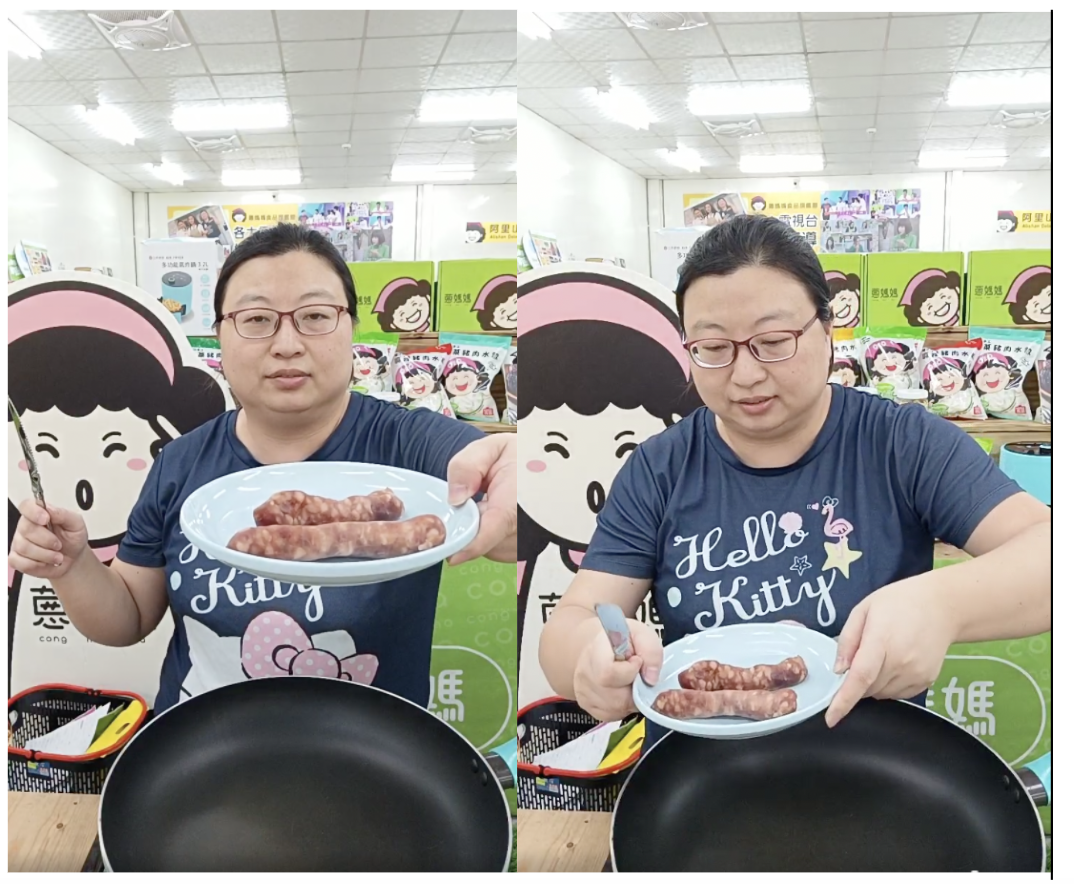 林英蓉在直播上料理未上架的食品，沒想到詢問度竟意外飆升。