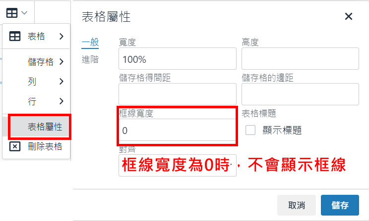 網路開店 HTML 編輯器 插入表格功能教學